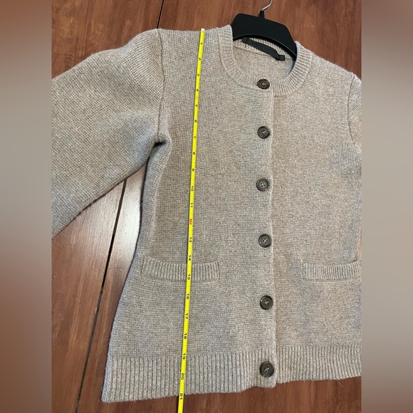 Jenni Kayne Taupe Cooper Cardigan Sweater Wool Cashmere Size XS - Picture 7 of 10